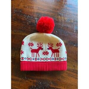 Hanna Andersson Pom hat Cozy Sweaterknit Cap Dear Deer L (6-12 years)
